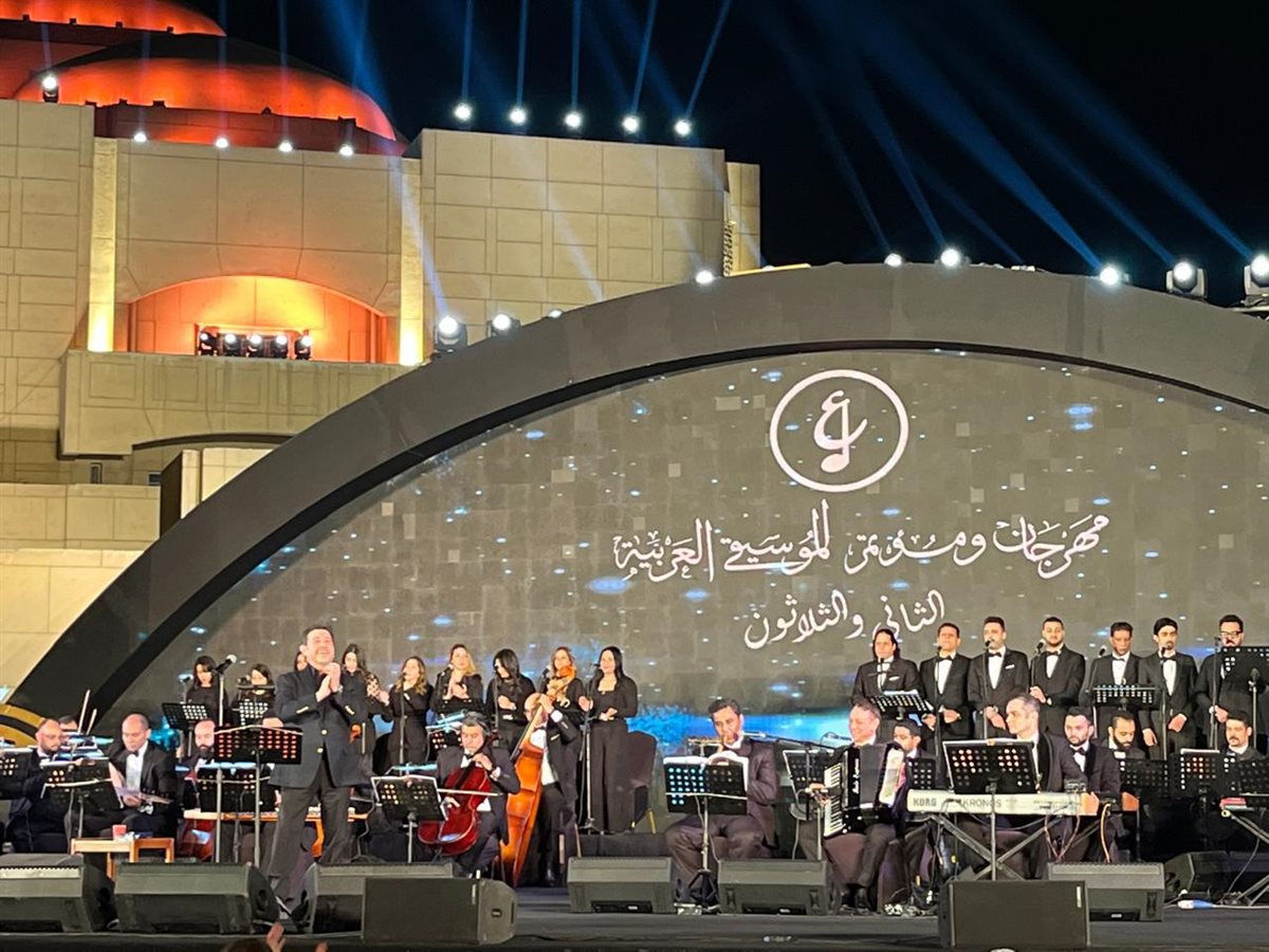 هاني شاكر من حفل مهرجان الموسيقي العربية ال٣٢ 