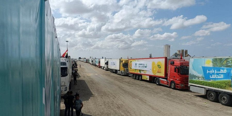 برعاية البابا.. تجهيز شاحنة مساعدات لأهالي قطاع غزة